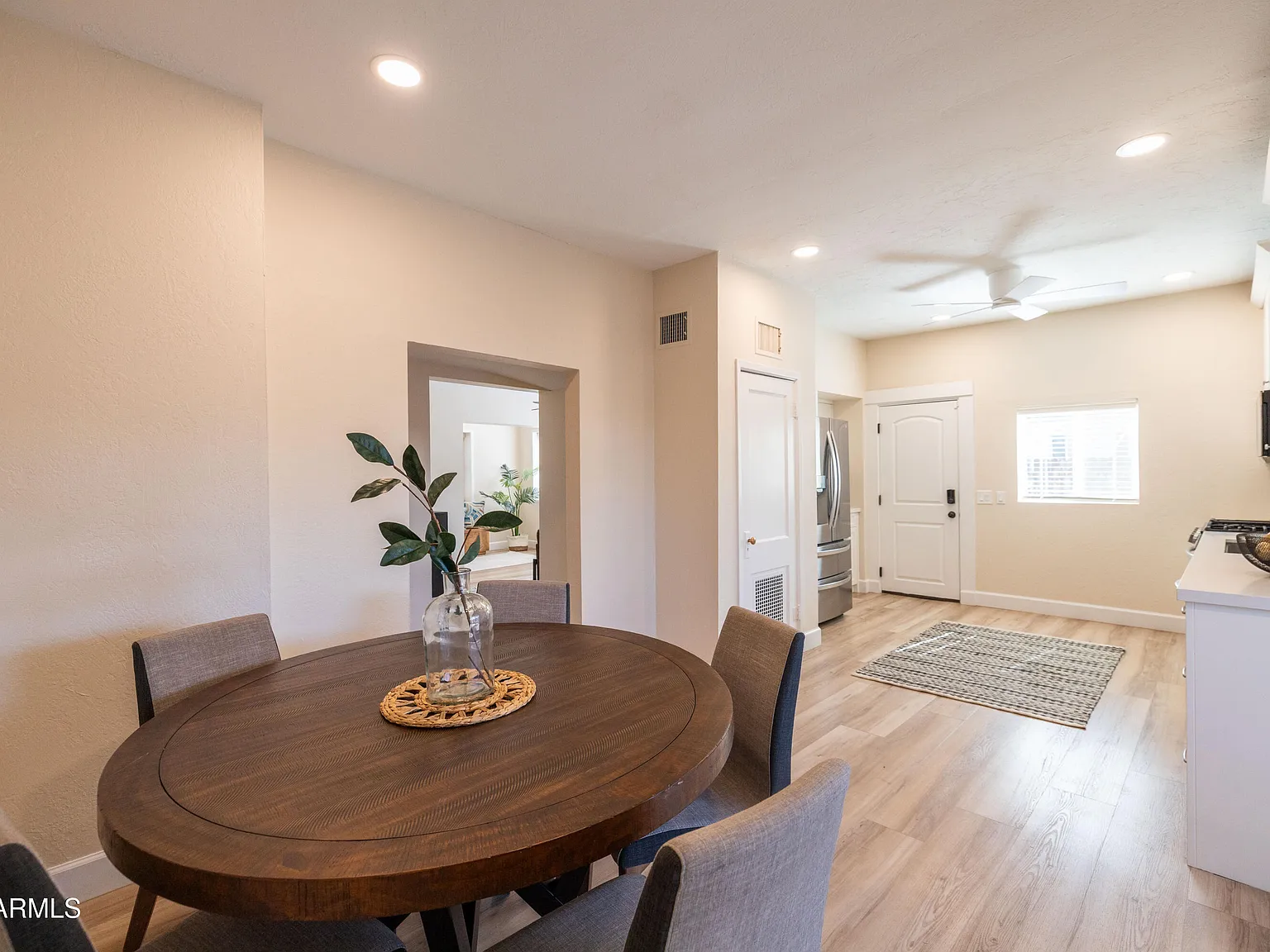 The dining room